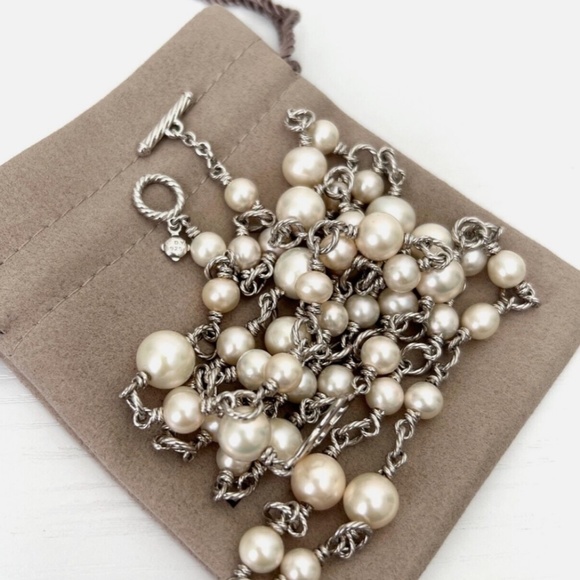 David Yurman necklace, Authentic, 2 strands are 36” long - Picture 9 of 12